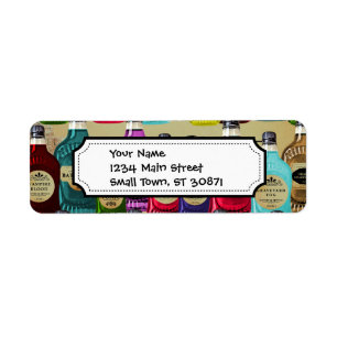 Magic Potion Apothecary Halloween Tonic Bottles Label