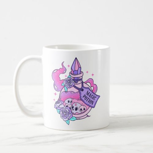 Magic Potion Cute Pink Halloween Potion Bottle Coffee Mug