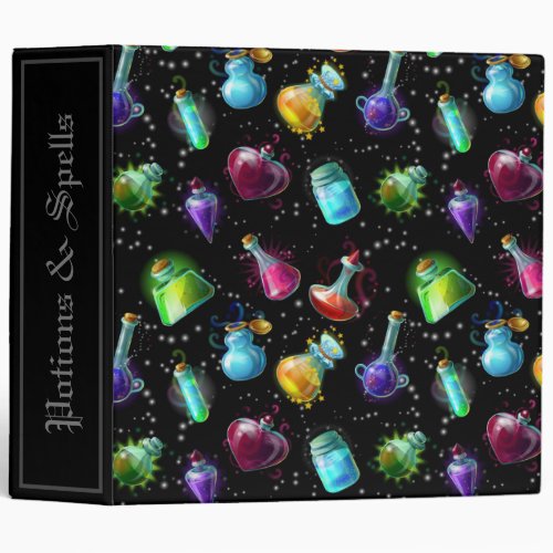 Magic Potions Pattern 3 Ring Binder