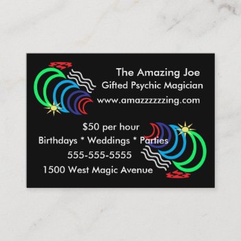 Magic Power Business Cards by CMYK_Designs at Zazzle
