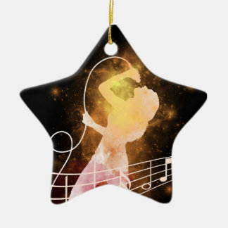 Magic Power of Music and Singer Ceramic Ornament