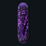 Magic Purple Pink Elephant Skateboard<br><div class="desc">Skateboard with Neon Purple Pink Elephant Walking At Starry Night Magic Animal Drawing - Choose / Add Your Unique Text / Color - Make Your Special Skateboards Gift - Resize and move or remove and add elements / image with customization tool ! - Drawing and Design by MIGNED. You can...</div>