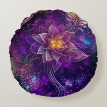 Magic purple shimmering flowers