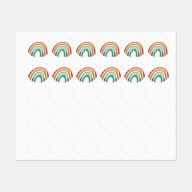 Magic Rainbow Labels (Sheet)