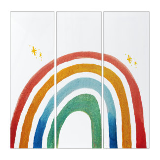 Magic Rainbow Triptych