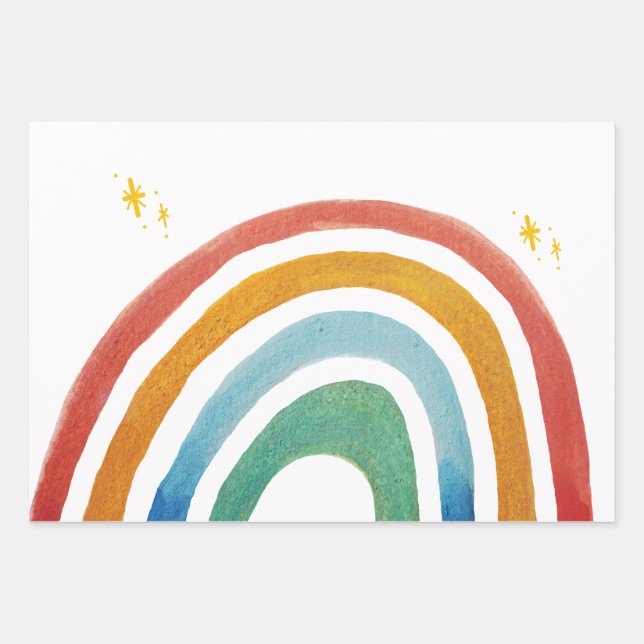 Magic Rainbow Wrapping Paper Sheets (Front)