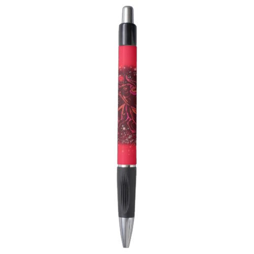 Magic Red Neon Bull Running _ Amazing Starry Night Pen