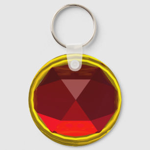 MAGIC RED RUBY GEMSTONE KEYCHAIN