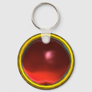 MAGIC RED RUBY GEMSTONE KEYCHAIN