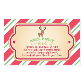 Magic Reindeer Food Sticker - Rectangle