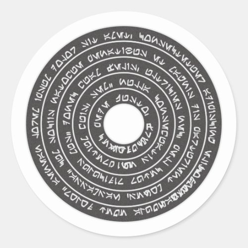 Magic Runenstein magic rune stone Classic Round Sticker