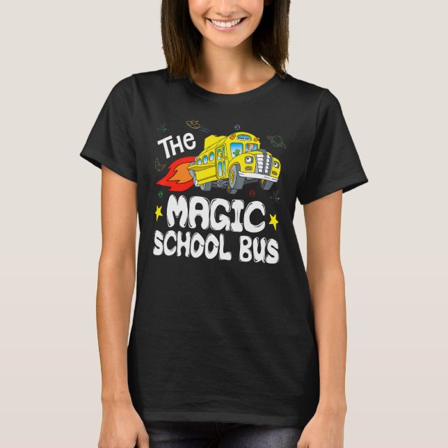 Magic School Bus Driver Funny Seatbelts Everyone J T-Shirt (Front)