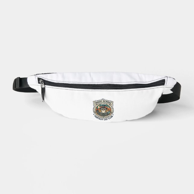 Magic School Fantasy Cat Cute Kitty Design - Magic Fanny Pack (Front)