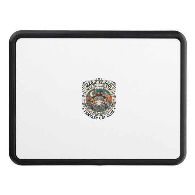 Magic School Fantasy Cat Cute Kitty Design - Magic Hitch Cover (Front)