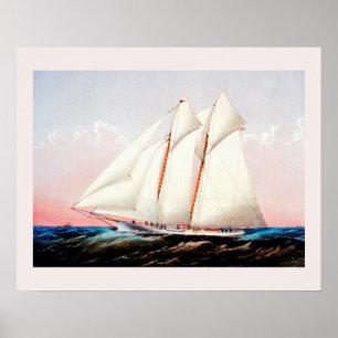 Magic, schooner yacht poster