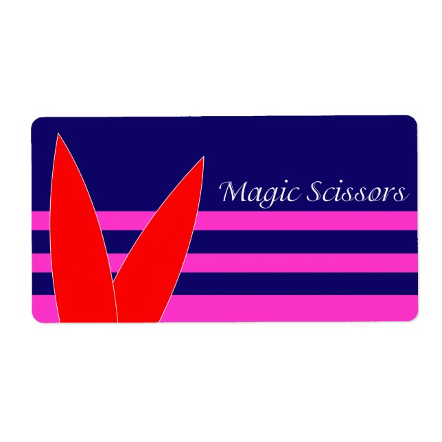 Magic scissors label (Front)
