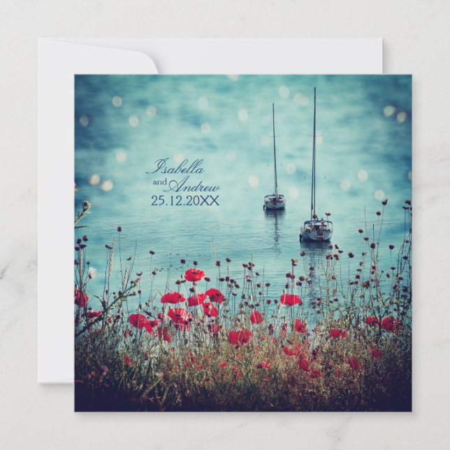 Magic Sea of Love - Wedding Invitation (Front)