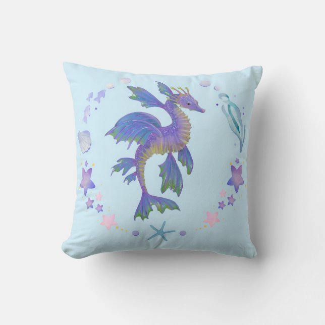 Magic Seahorse Pillow (Front)