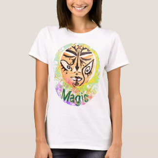 Magic Shaman Face Mage Enchantress Art T-Shirt
