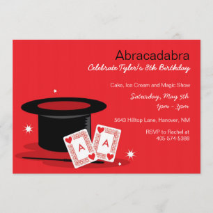 Magic Show Birthday Invitations