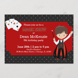 Magic Show birthday party Invitation