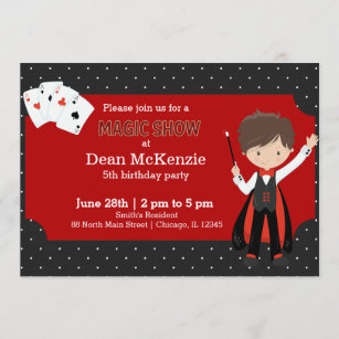 Magic Show Invitations | Zazzle