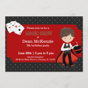 Magic Show birthday party Invitation