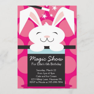 Magic Show Birthday Party Invitations