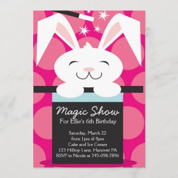 Magic Show Birthday Party Invitations by NanandMimis at Zazzle