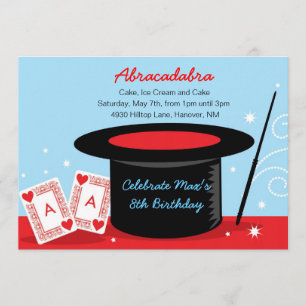 Magic Show Birthday Party Invitations