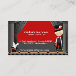 Magic Show Business Card