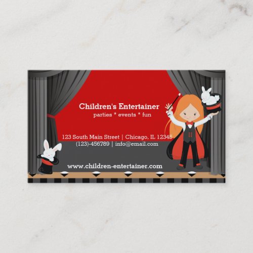 Magic Show Business Card