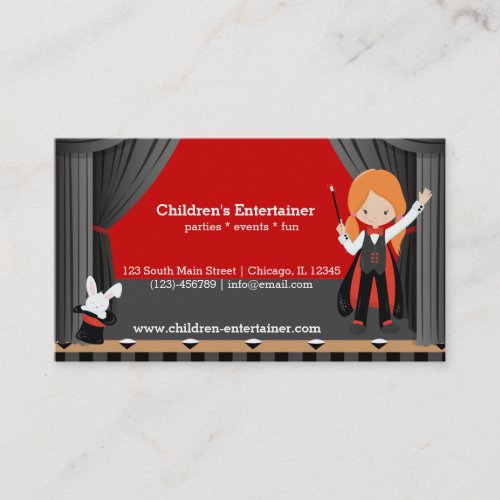 Magic Show Business Card