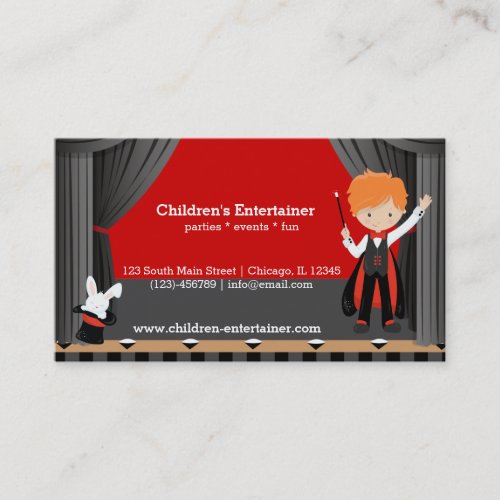 Magic Show Business Card