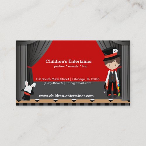 Magic Show Business Card