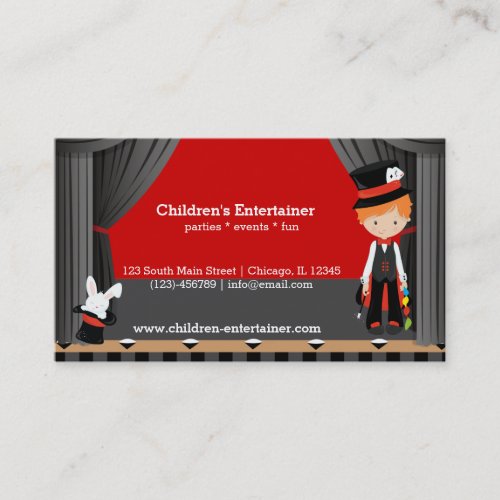 Magic Show Business Card