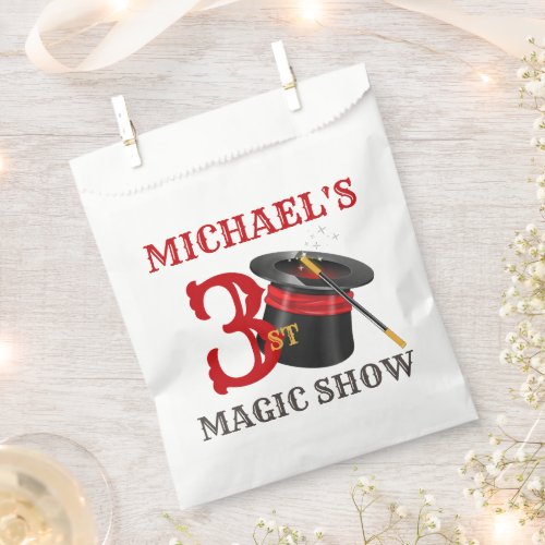 Magic Show Circus Birthday Party Favor Bags