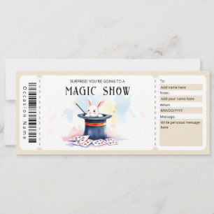 Magic Show Gift Certificate Template