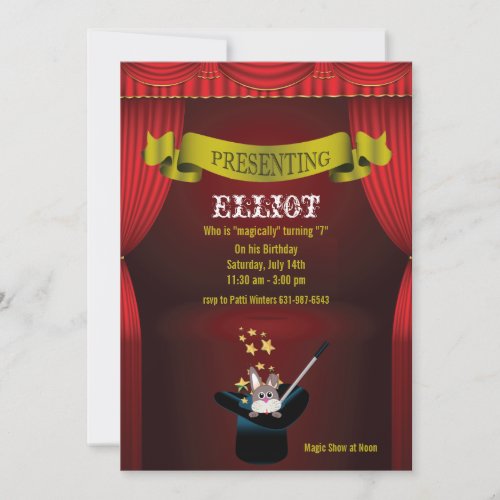 Magic Show Invitation