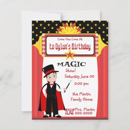 Magic Show Invitation