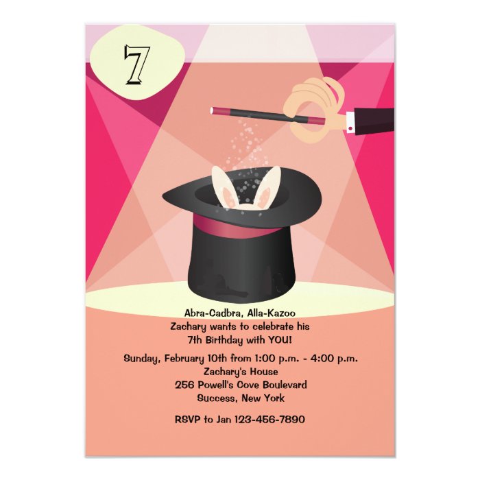 Magic Show Invitation | Zazzle