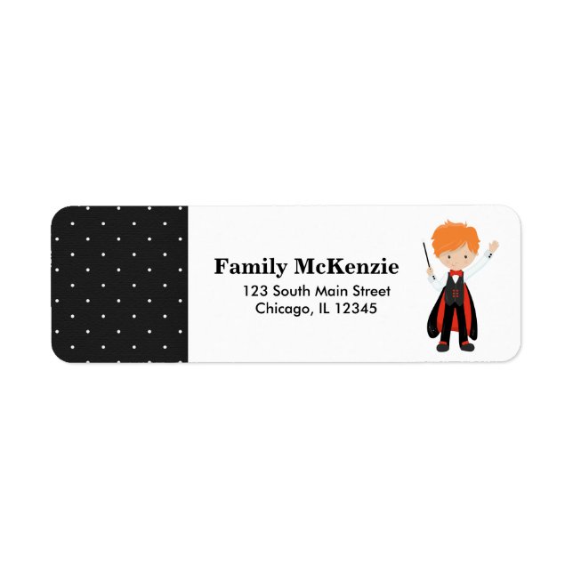 Magic show label (Front)