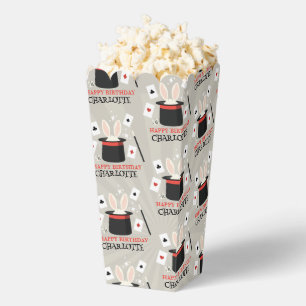 Magic Show Magician Kids Birthday Custom Name Favor Boxes
