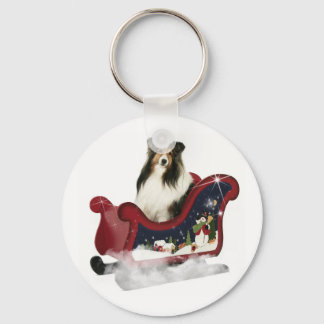 Magic Sleigh Sheltie Keychain