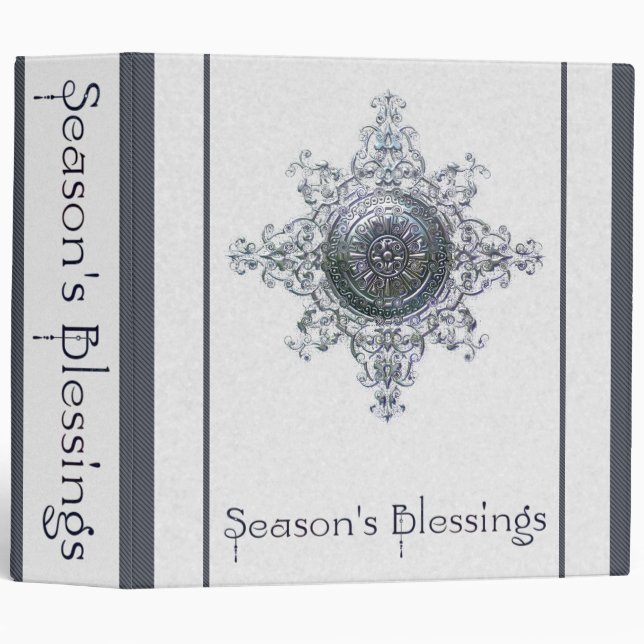 Magic Snowflake 3 Ring Binder (Front/Spine)