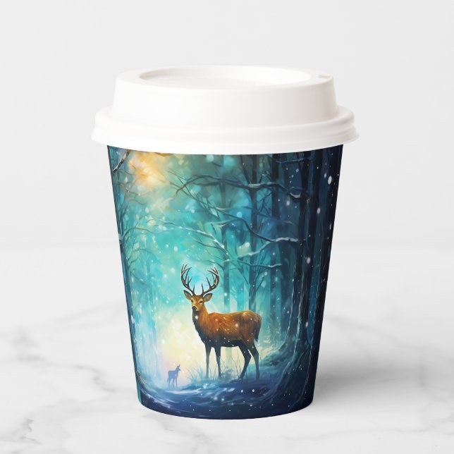 Magic Snowy Forest Art-82109 Paper Cups (Front)