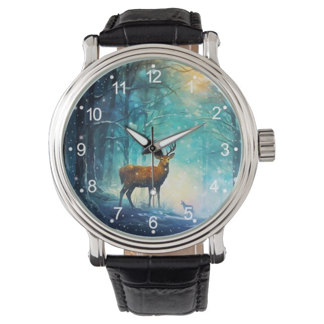 Magic Snowy Forest Art-82109 Watch (Front)