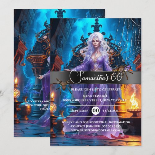 Magic sorceress Halloween witch birthday party
