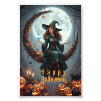 Magic Sorcery Halloween Family Photo Print