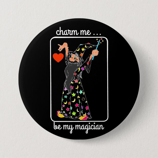 magic spell me pinback button (Front)